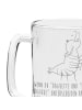Mr. & Mrs. Panda Gravur Bierkrug Garnele Franzose mit Spruch in Transparent