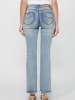 KOROSHI LANGE HOSE JEANS GLOCKE in blau