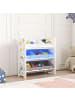 en.casa Kinderregal Boiro in Blau (H)59.5cm (B)62cm (T)29.5cm