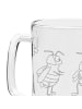 Mr. & Mrs. Panda Bierglas Hummeln Kleeblatt ohne Spruch in Transparent