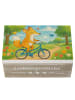 Mr. & Mrs. Panda Geschenkbox Fuchs Fahrrad fahren Design ohne Sp... in Weiß