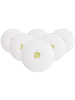 Villeroy & Boch 6er Set Frühstücksteller Good Luck With Love in ø 21,2 cm in weiß-grün