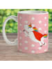 Mr. & Mrs. Panda Kaffeetasse Einhorn Super ohne Spruch in Rot Pastell