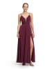 Vera Mont Abendkleid mit Lurexfaden in Red/Silver