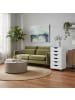 relaxdays Rollcontainer in Weiß - (B)40 x (H)78 x (T)40 cm