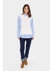 SAINT TROPEZ Strickweste MilaSZ Gerade Passform in Ice