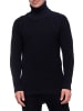 Rusty Neal Grobstrick Slim Fit Rollkragen-Pullover in Marine