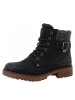 Tom Tailor Schnürstiefel  in Schwarz