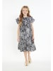 faina Mädchen (Kids) Kleid in Schwarz Weiss