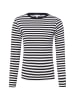 brookshire Langarmshirt in marine weiß
