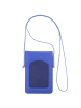 DuDu Handytasche Leder 12 cm in kornblume