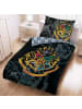 Harry Potter Harry Potter Bettwäsche Set aus Baumwolle Bettdeckenbezug 140 × 200 in Schwarz