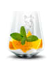 Mr. & Mrs. Panda Blümchentail Glas Fuchs Lord ohne Spruch in Transparent