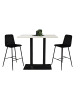 58 aufm Kessel TRESENTISCH Electra 120x70x106 schwarz matt/weiß matt lack