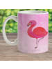 Mr. & Mrs. Panda Kaffeetasse Flamingo Classic ohne Spruch in Aquarell Pink