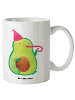 Mr. & Mrs. Panda Becher Avocado Party Zeit ohne Spruch in Weiß
