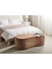Beliani Pouf BAYARD in Braun - (W) 115 x (H) 43 x (L) 56 cm