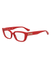 Love Moschino Damen Optische Fassungen Rechteck Rot