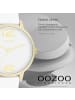 Oozoo Analog-Armbanduhr Oozoo Timepieces weiß mittel (ca. 38mm)