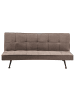 Beliani 3-Sitzer Sofa HASLE in Braun/Schwarz - (W) 168 x (H) 75 x (L) 88 cm