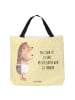 Mr. & Mrs. Panda Shopper Igel Wein mit Spruch in Gelb Pastell