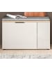 Inn.Furn Garderobenbank Kaschmir Sand und Eiche 80 cm, Schuhbank mit 4 Fächern