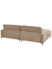 Beliani 3-Sitzer Sofa MALOY Braun/Schwarz - (W) 272 x (H) 87 x (L) 189 cm rechtsseitig