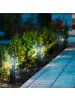 relaxdays 4 x Solarlampe in Schwarz