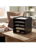 relaxdays Briefablage in Braun - (B)25 x (H)29,5 x (T)31,5 cm