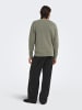 ONLY & SONS Gestrickter Rollkragen in Castor Gray