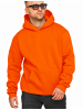 DAILY COTTON Kapuzenpullover - im Oversize Schnitt Unifarben - Kapuzenpullover Loose-Fit Oversize Hoodie Sweatshirt in Orange