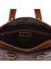 SID & VAIN Leder-Laptoptasche 15" »YANN« in braun