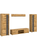 ebuy24 Regalsystem Jam (4-teilig) Eiche 310 x 35 cm
