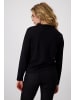 monari Sweatshirt mit Pailletten in Schwarz