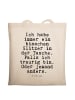 Mr. & Mrs. Panda Einkaufstasche Ich habe immer ein... mit Spruch in Creme