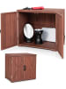 COSTWAY Gartenschrank Tannenholz 77 x 56 x 72 cm in Braun
