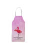 Mr. & Mrs. Panda Schürze Flamingo Yoga mit Spruch in Aquarell Pink