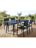 Beliani Esstisch RODALLO in Schwarz - (W) 90 x (H) 75 x (L) 160 cm