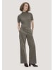 Hessnatur Hessnatur Mock-Neck Shirt Slim aus Bio-Baumwolle in silbergrün