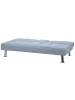 Beliani 3-tlg 3-Sitzer Sofa ROXEN in Grau/Silber