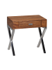 KADIMA DESIGN Nachttisch | Sheesham, 45cm, 1 Schublade, Metallbeine