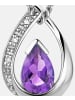 Diamant L'éternel Halskette aus 375 Weißgold mit 0.35 Karat Diamant mit Amethyst