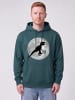 wat? Apparel Sweatshirt Flying TRex in Petrol