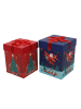 Home&Styling Collection Zwei Geschenkboxen mit Weihnachtsmann-Motiv in Dunkelblau, 26 / 23 cm