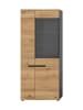 ebuy24 Vitrinenschrank Canu Eiche 190 x 37 cm