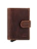Greenburry Vintage Geldbörse RFID Schutz Leder 8 cm in brown