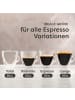 Cosumy 4 doppelwandige Espresso Thermogläser mit Henkel 80ml - Hält lange