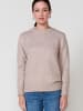 KOROSHI Women's sweater knit sequin detail in beige
