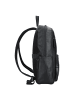 The Bridge Damiano Rucksack Leder 39 cm Laptopfach in nero