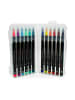 LEGAMI Legami Pinselstifte 12er Set - BRUSH MARKERS - BRIGHT COLOURS